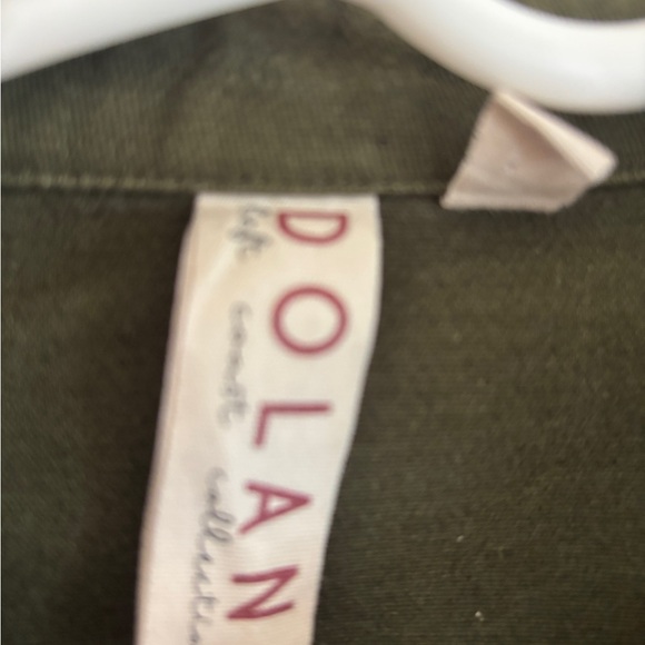 Olive Green Ruffle Jacket - Picture 4 of 4